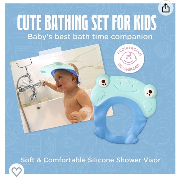 NWT Walnut Tree Infant Love Baby Essential Shower Cap Hat for Bath Time! - Picture 8 of 8